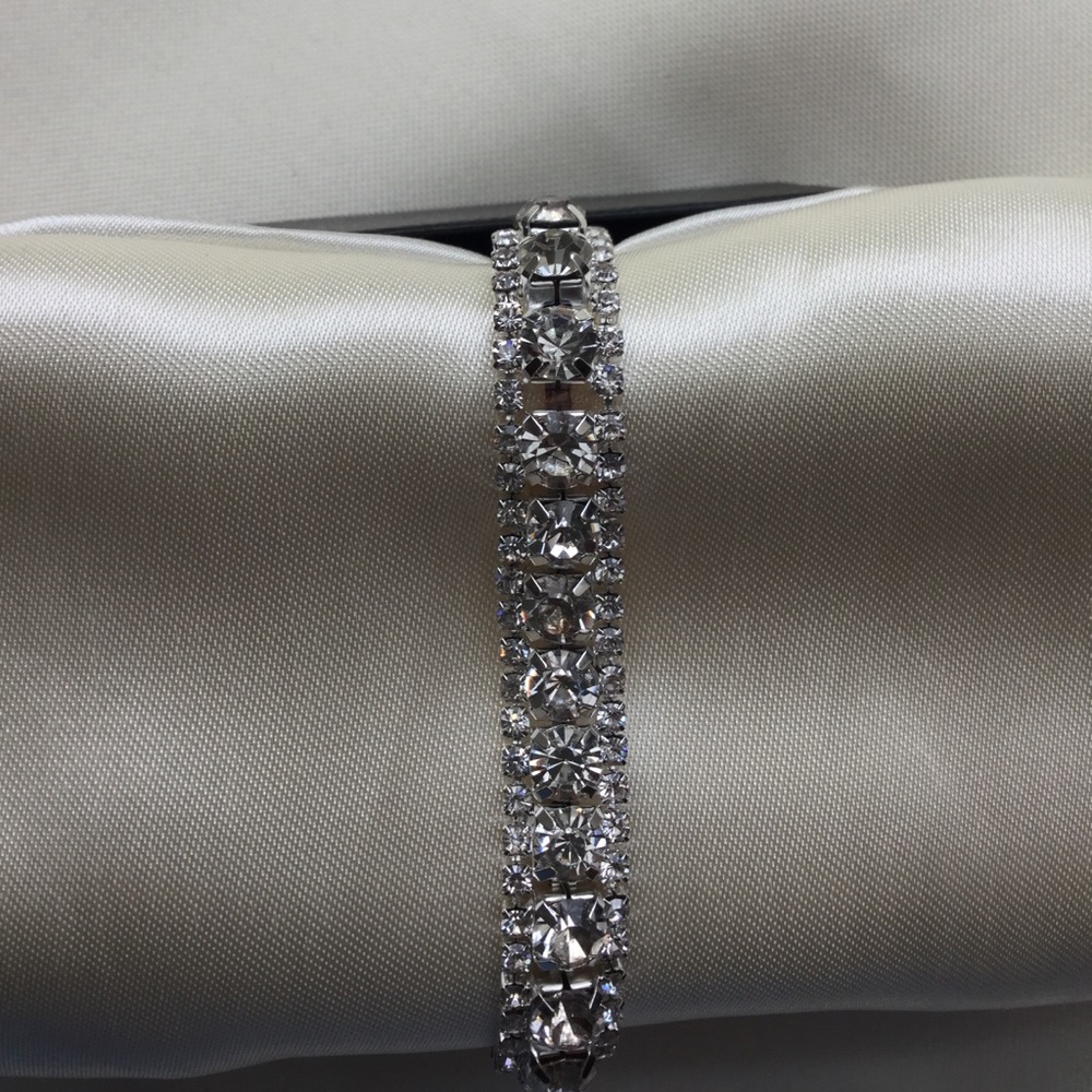 AAA Austria Crystal Silver Plated Bracelet